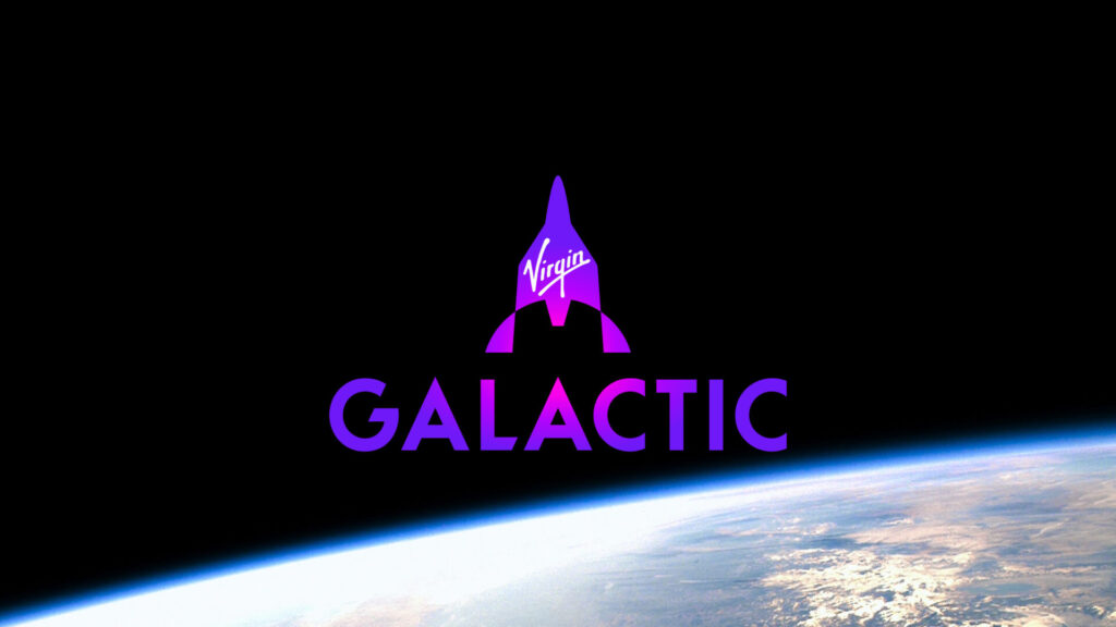 Virgin Galactic Logo Superimposed On An Image Of Earth From Space, Representing The Virgin Galactic Space Tourist Experience